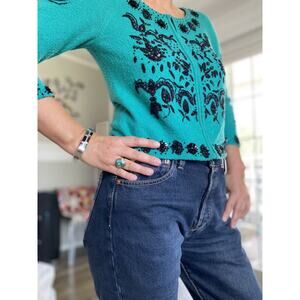 ANTHROPOLOGIE Laureate Lane Cardigan Size M